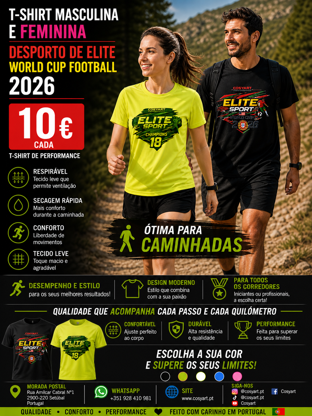 Caminhadas, treino, T-shirts para grupos, Personalizadas - A Sua Estampa, O Seu Estilo!