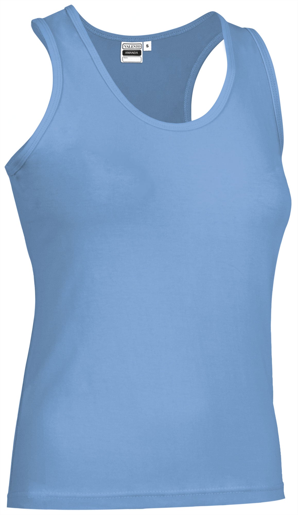 AMANDA | Camiseta Manga Cava Feminina Algodão com Elastano | Personalizável | Várias Cores