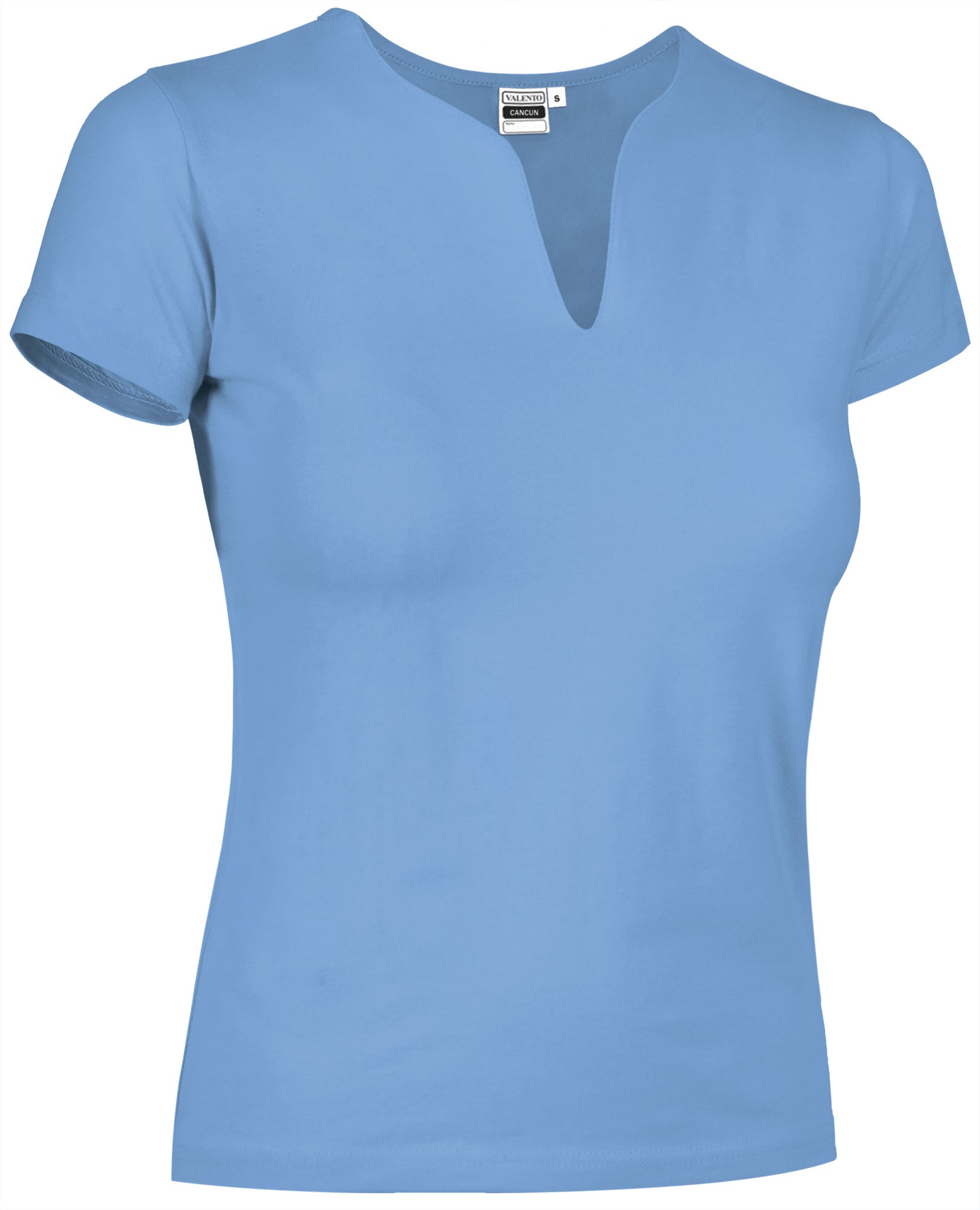 CANCUN | T-Shirt Mulher Gola Túnica Elástica 95% Algodão 5% Elastano | Personalizável | Várias Cores