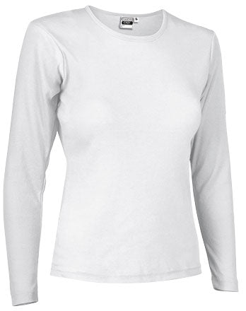 CINDY | Camisola de Gola Redonda para Mulher 50% Poliéster 50% Algodão Manga Comprida | Personalizável | Várias Cores