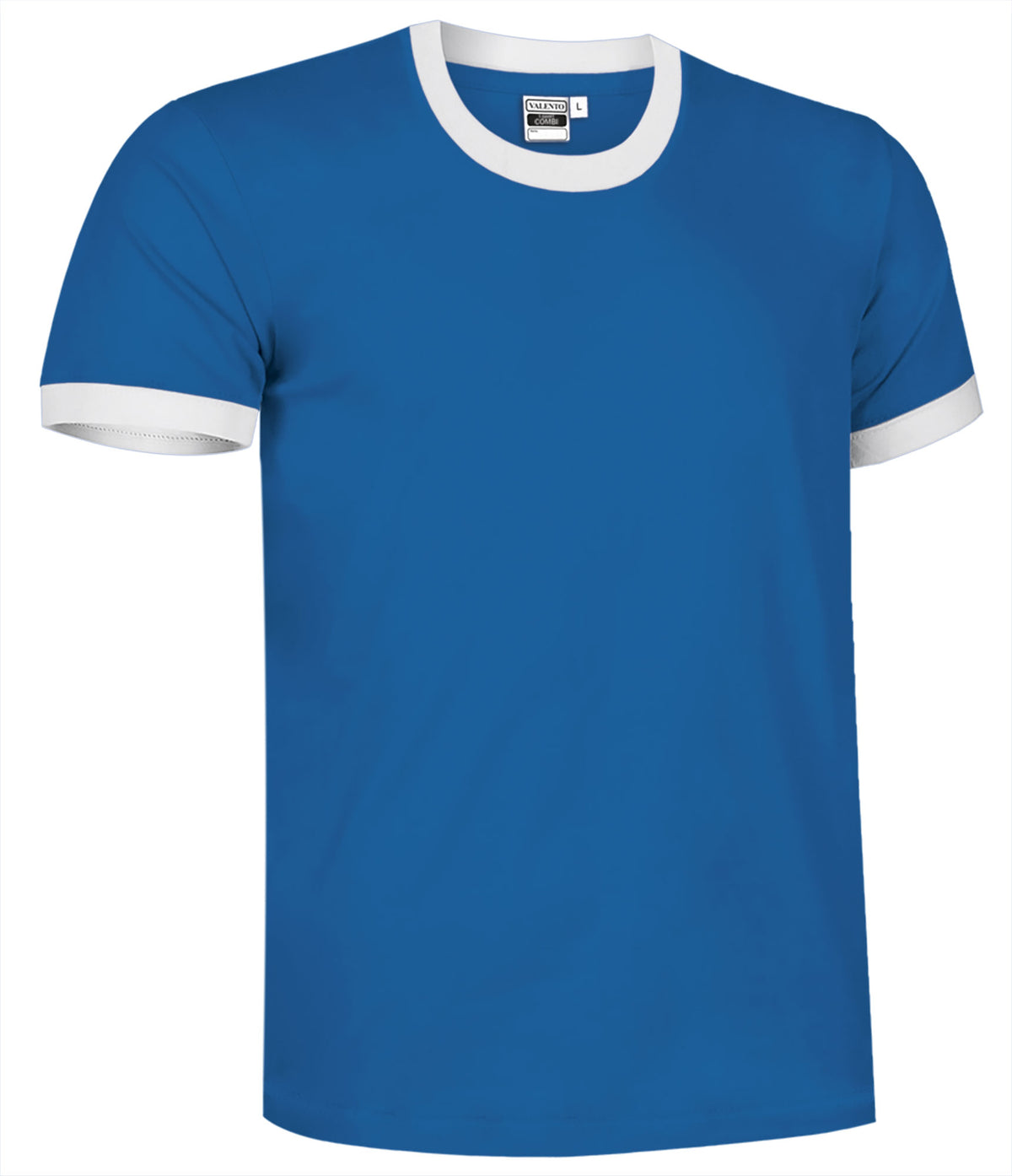 COMBI | T-Shirt Unisexo Bicolor Gola e Punhos Canalé 100% Algodão | Personalizável | Várias Cores