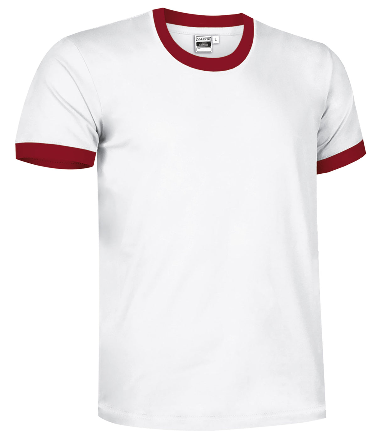 COMBI | T-Shirt Unisexo Bicolor Gola e Punhos Canalé 100% Algodão | Personalizável | Várias Cores