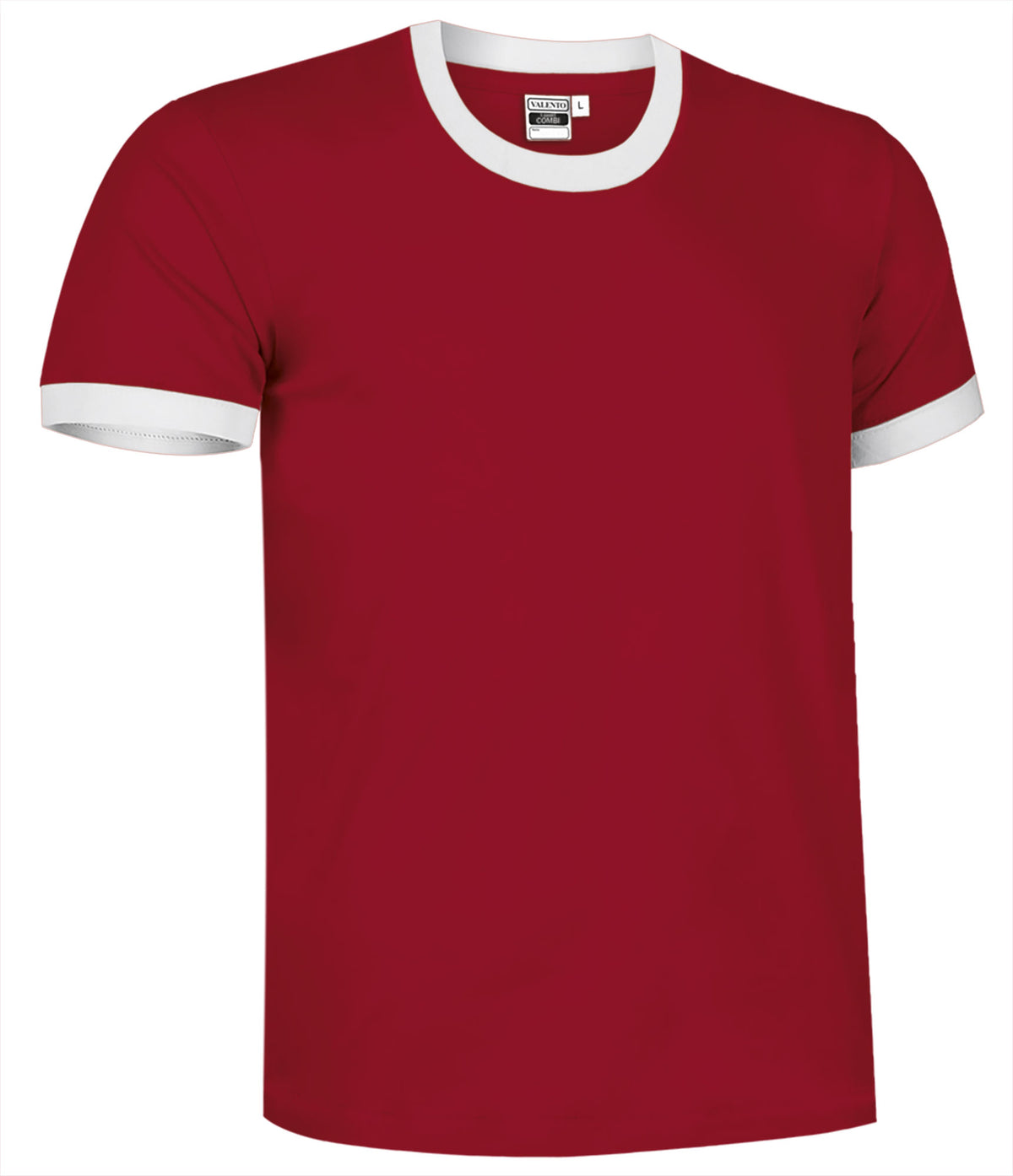 COMBI | T-Shirt Unisexo Bicolor Gola e Punhos Canalé 100% Algodão | Personalizável | Várias Cores