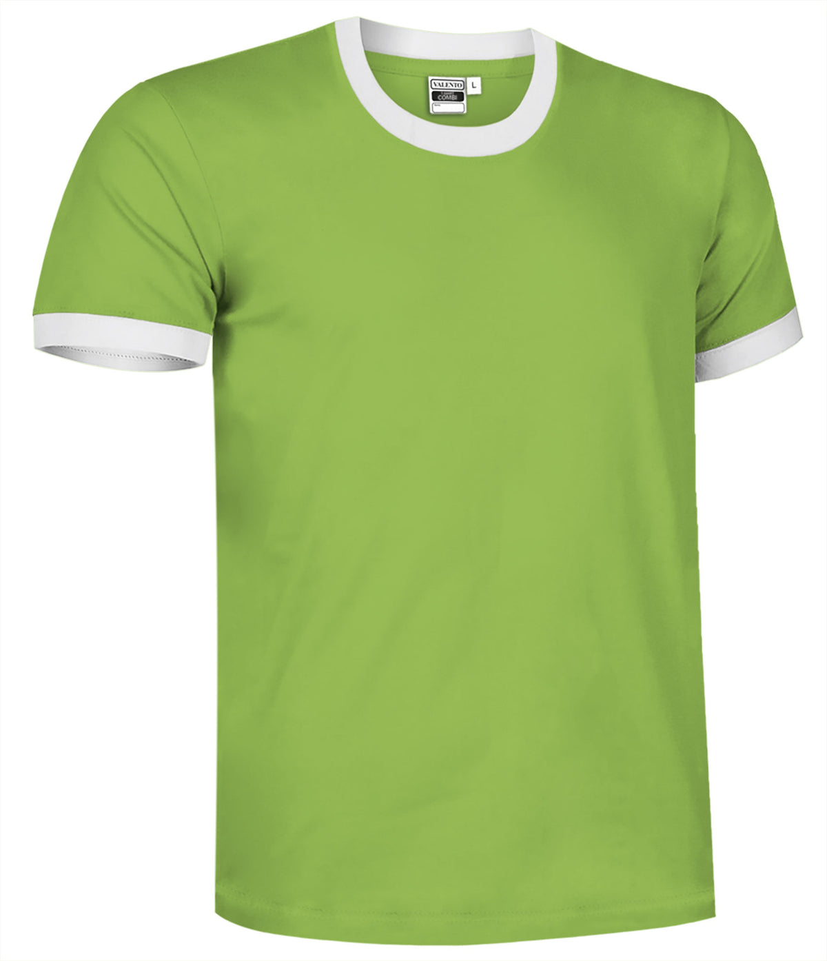 COMBI | T-Shirt Unisexo Bicolor Gola e Punhos Canalé 100% Algodão | Personalizável | Várias Cores