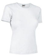 HANNA | T-Shirt de Gola Redonda para Mulher 50% Poliéster 50% Algodão Corte Estreito | Personalizável | Várias Cores