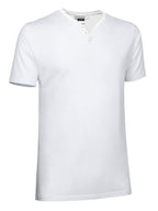 LUCKY | T-Shirt Unisexo Gola V com Botões 100% Algodão | Personalizável | Várias Cores