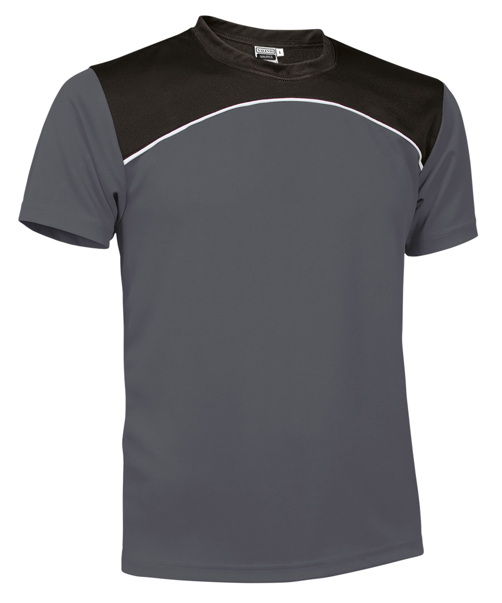 MAURICE | T-Shirt Técnica Tricolor Vivo Curvado 100% Poliéster | Personalizável | Várias Cores