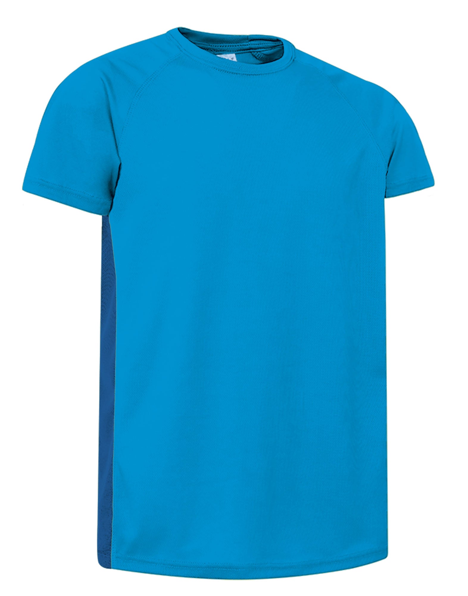 ROCKSPEED | T-Shirt Técnica Bicolor Manga Raglan Micro-Perfurada 100% Poliéster | Personalizável | Várias Cores