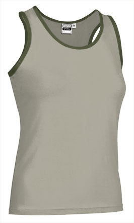 SPRING | Camiseta Manga Cava para Mulher 50% Poliéster 50% Algodão Corte Estreito | Personalizável | Várias Cores
