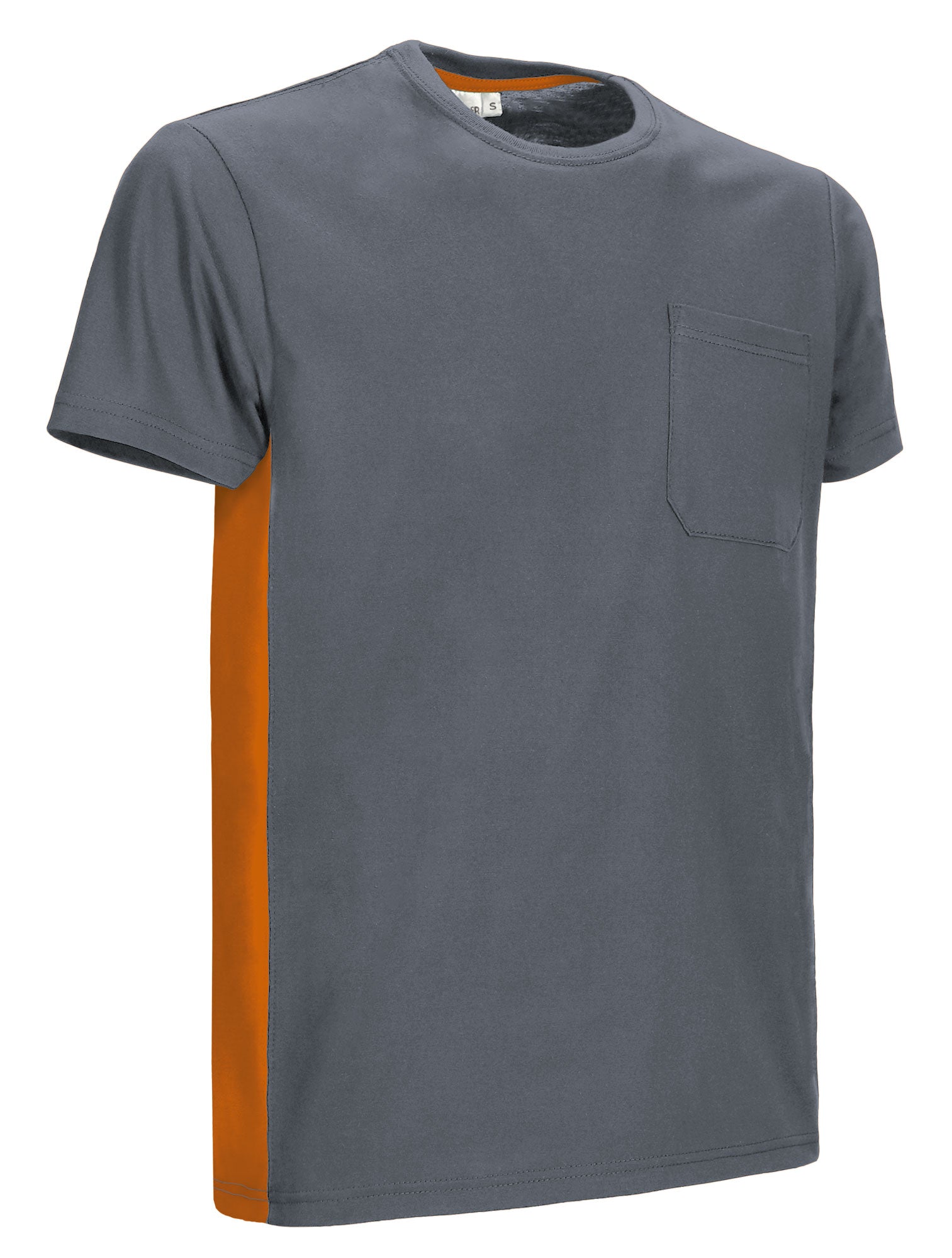 THUNDER | T-Shirt Unisexo de Trabalho Bicolor com Bolso 100% Algodão | Personalizável | Várias Cores
