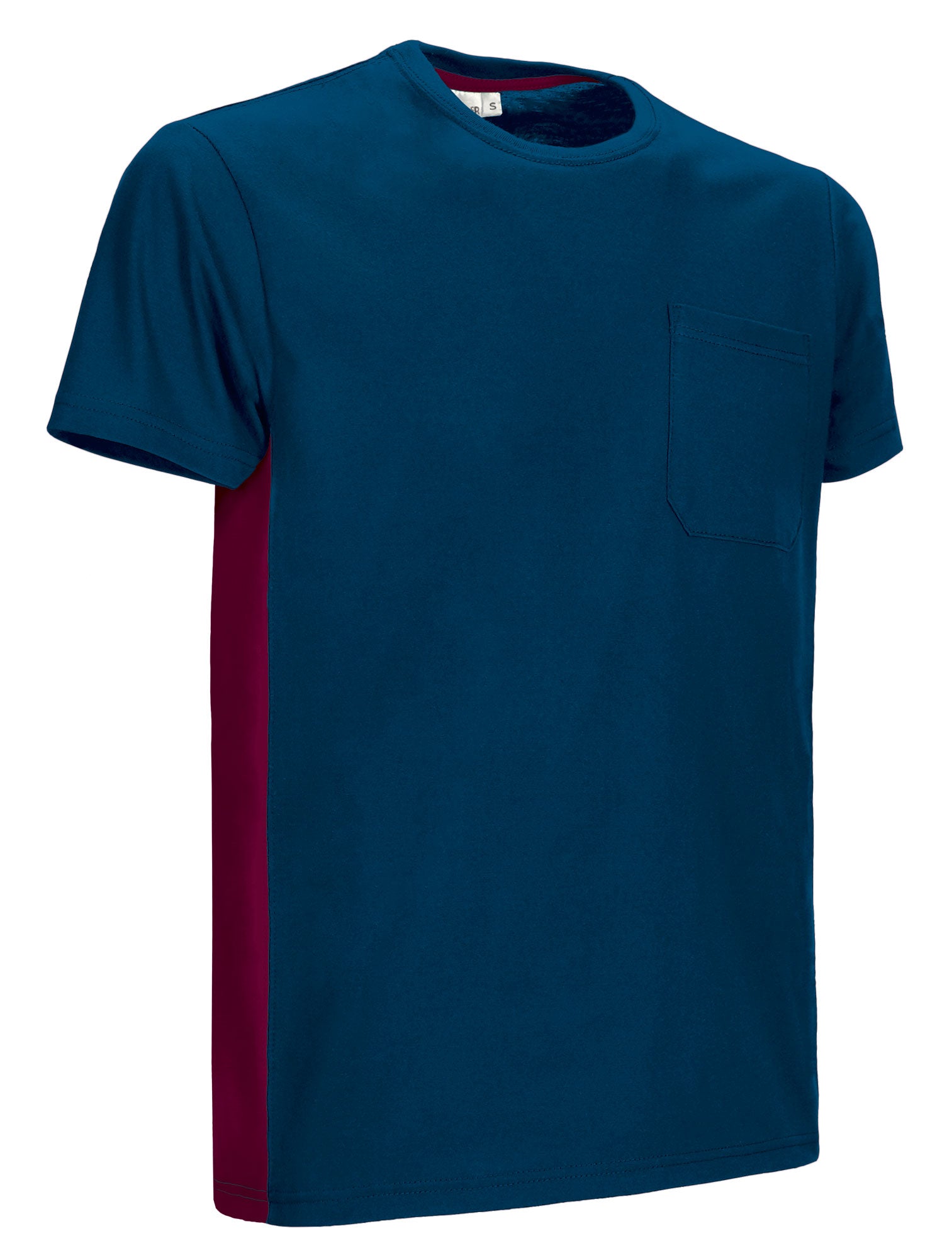 THUNDER | T-Shirt Unisexo de Trabalho Bicolor com Bolso 100% Algodão | Personalizável | Várias Cores