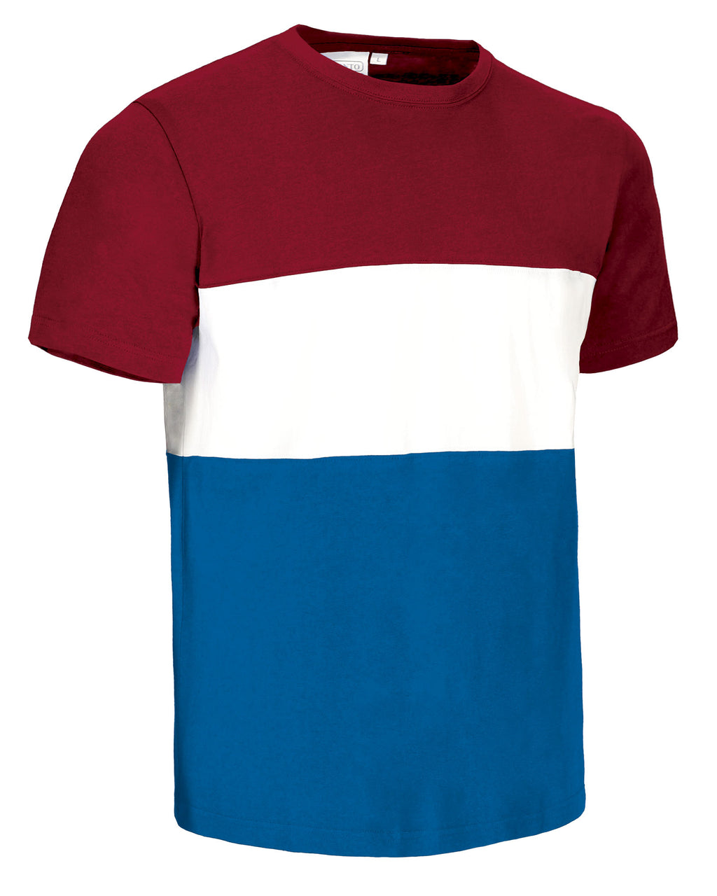 VARSITY | T-Shirt Unisexo Tricolor 100% Algodão | Personalizável | Várias Cores