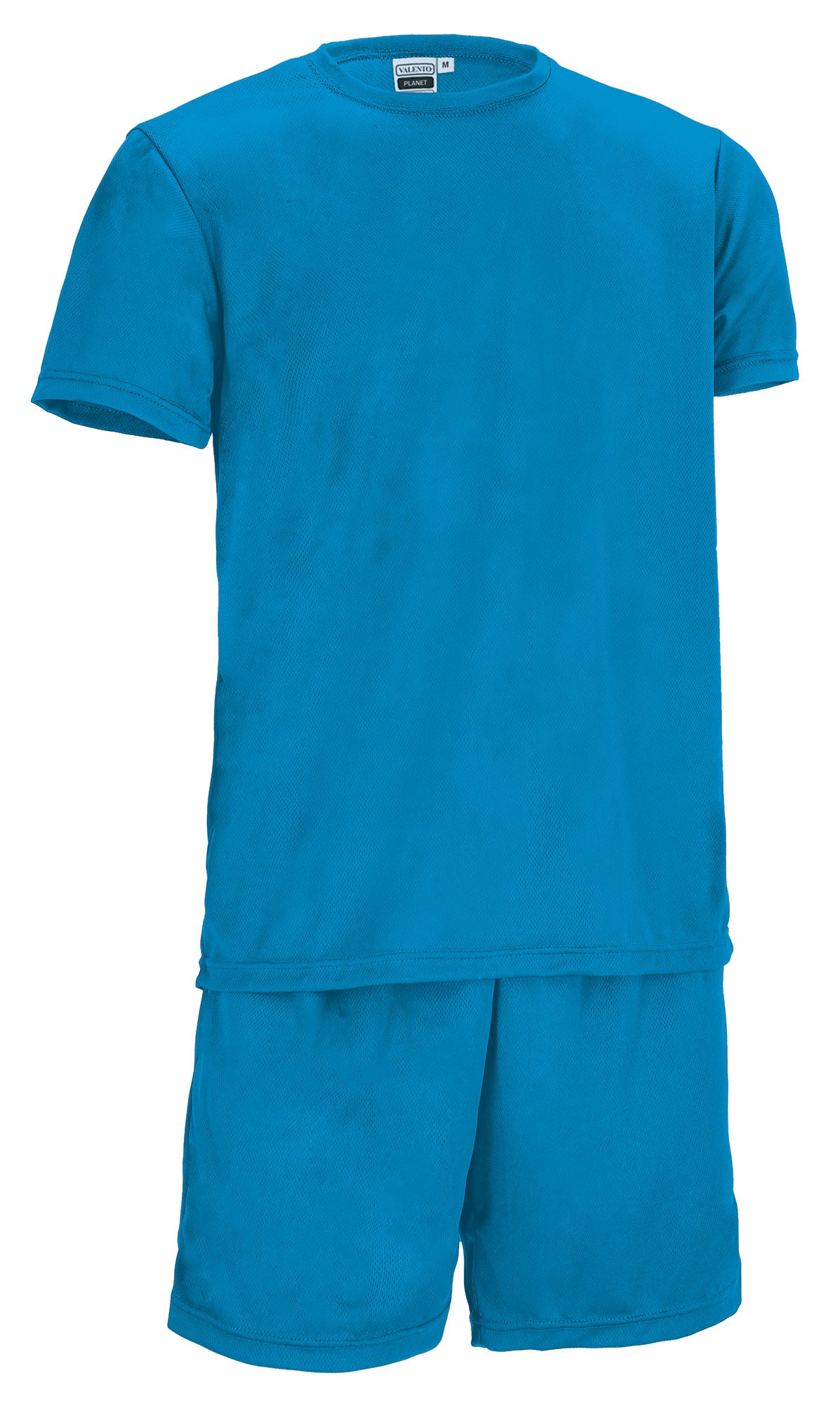 PLANET | Conjunto Desportivo T-Shirt e Calções Bird-Eye 100% Poliéster | Personalizável | Várias Cores