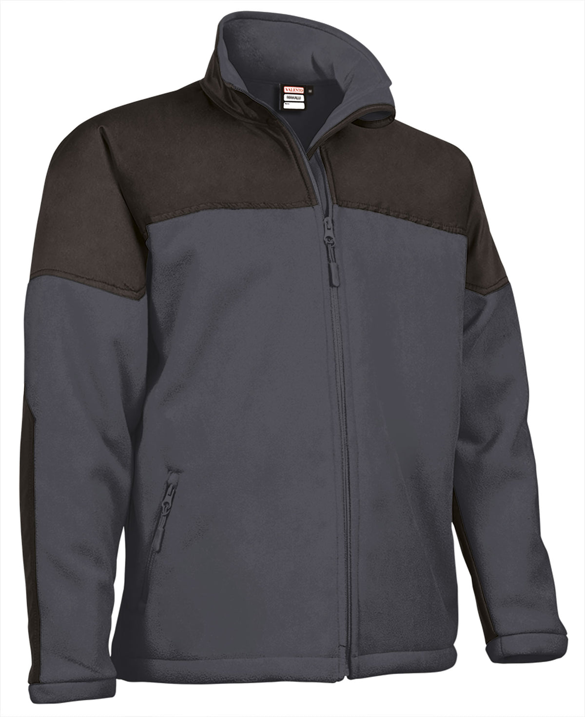 MAKALU | Forro Polar Softshell Reforçado Bicolor com 2 Bolsos | Personalizável | Várias Cores