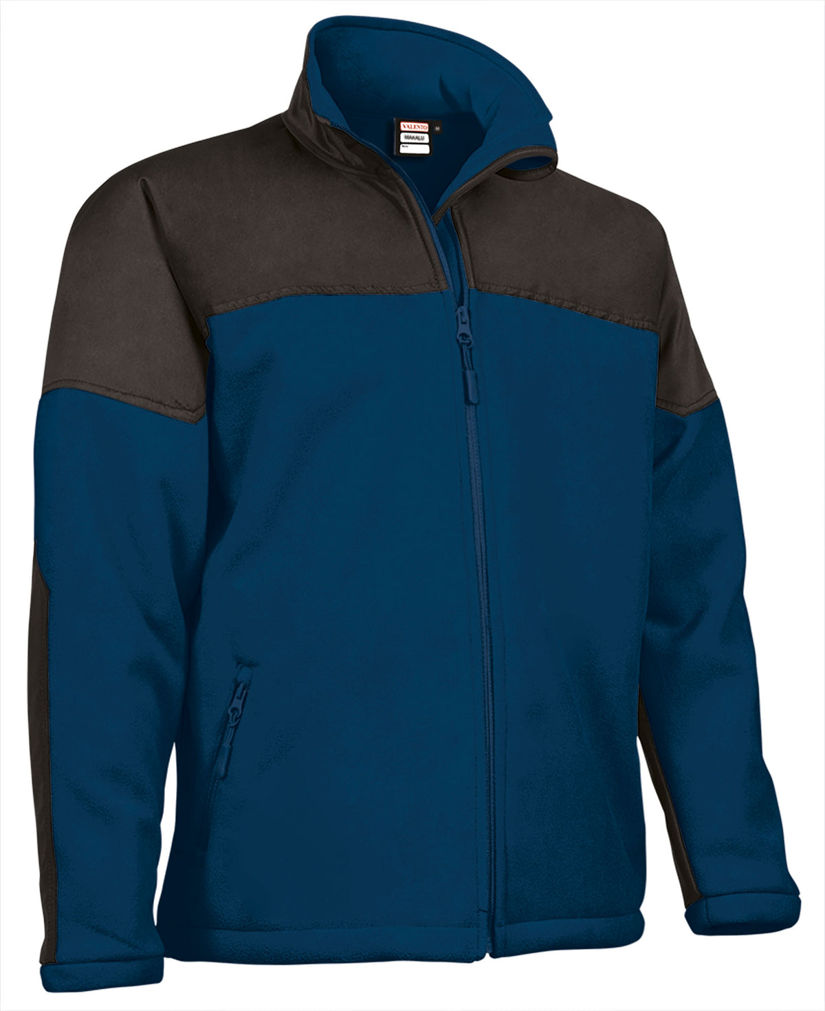 MAKALU | Forro Polar Softshell Reforçado Bicolor com 2 Bolsos | Personalizável | Várias Cores