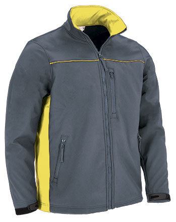 THUNDER | Casaco Softshell Bicolor Coleção THUNDER com 3 Bolsos e Polar Interior | Personalizável | Várias Cores