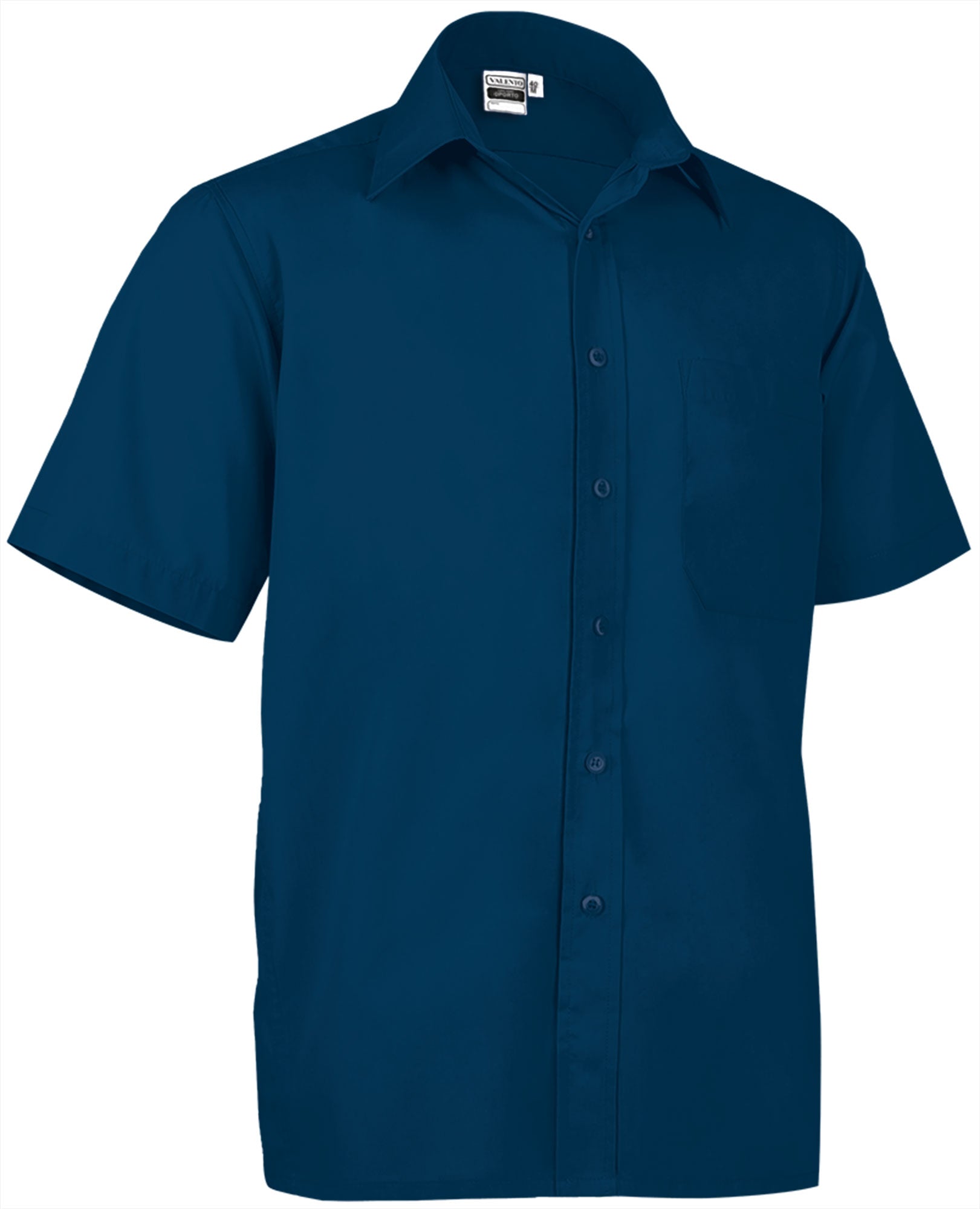 OPORTO | Camisa Manga Curta com Bolso 65% Poliéster 35% Algodão | Personalizável | Várias Cores