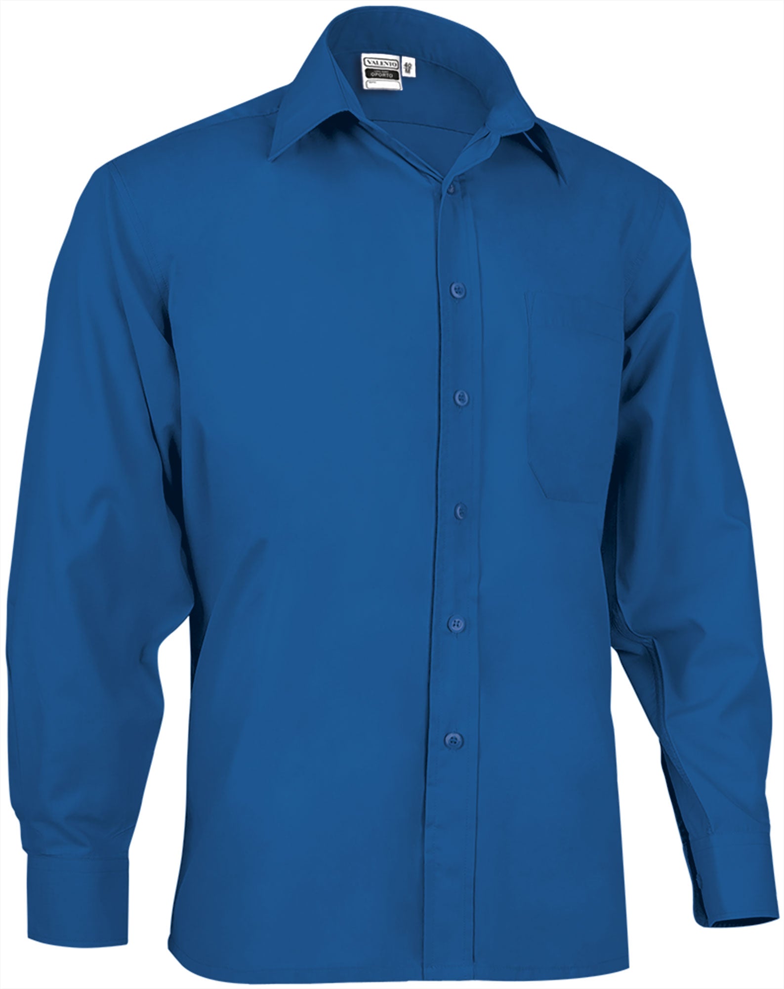 OPORTO | Camisa Manga Comprida com Bolso 65% Poliéster 35% Algodão | Personalizável | Várias Cores