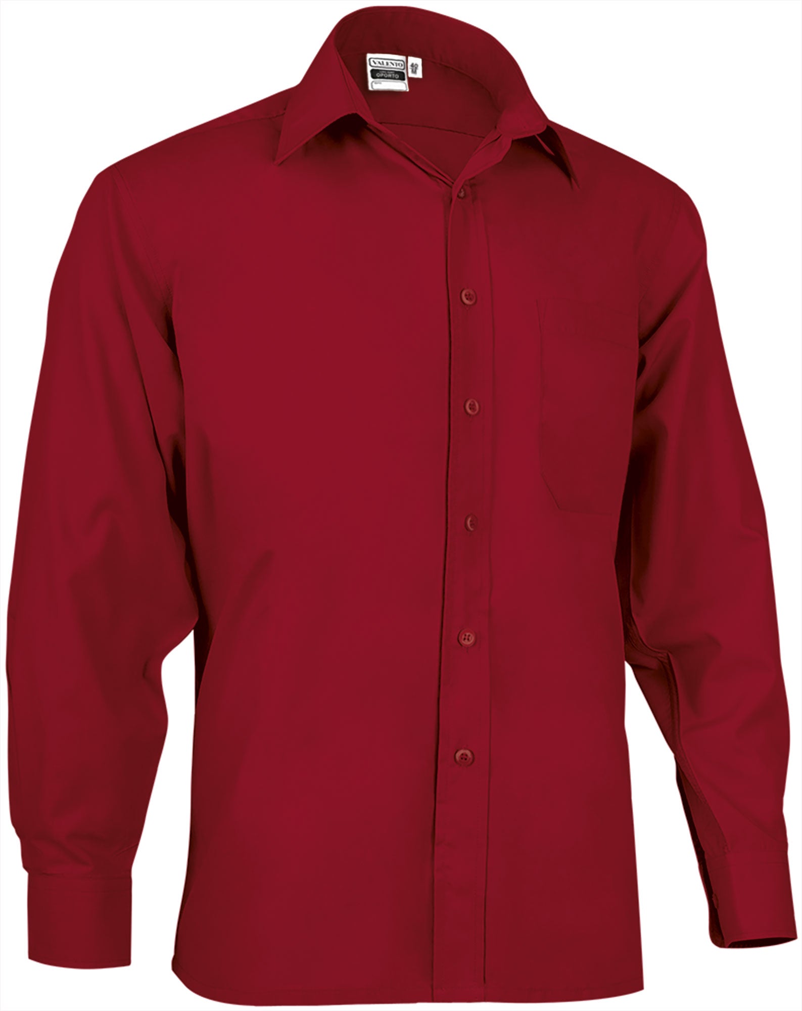 OPORTO | Camisa Manga Comprida com Bolso 65% Poliéster 35% Algodão | Personalizável | Várias Cores