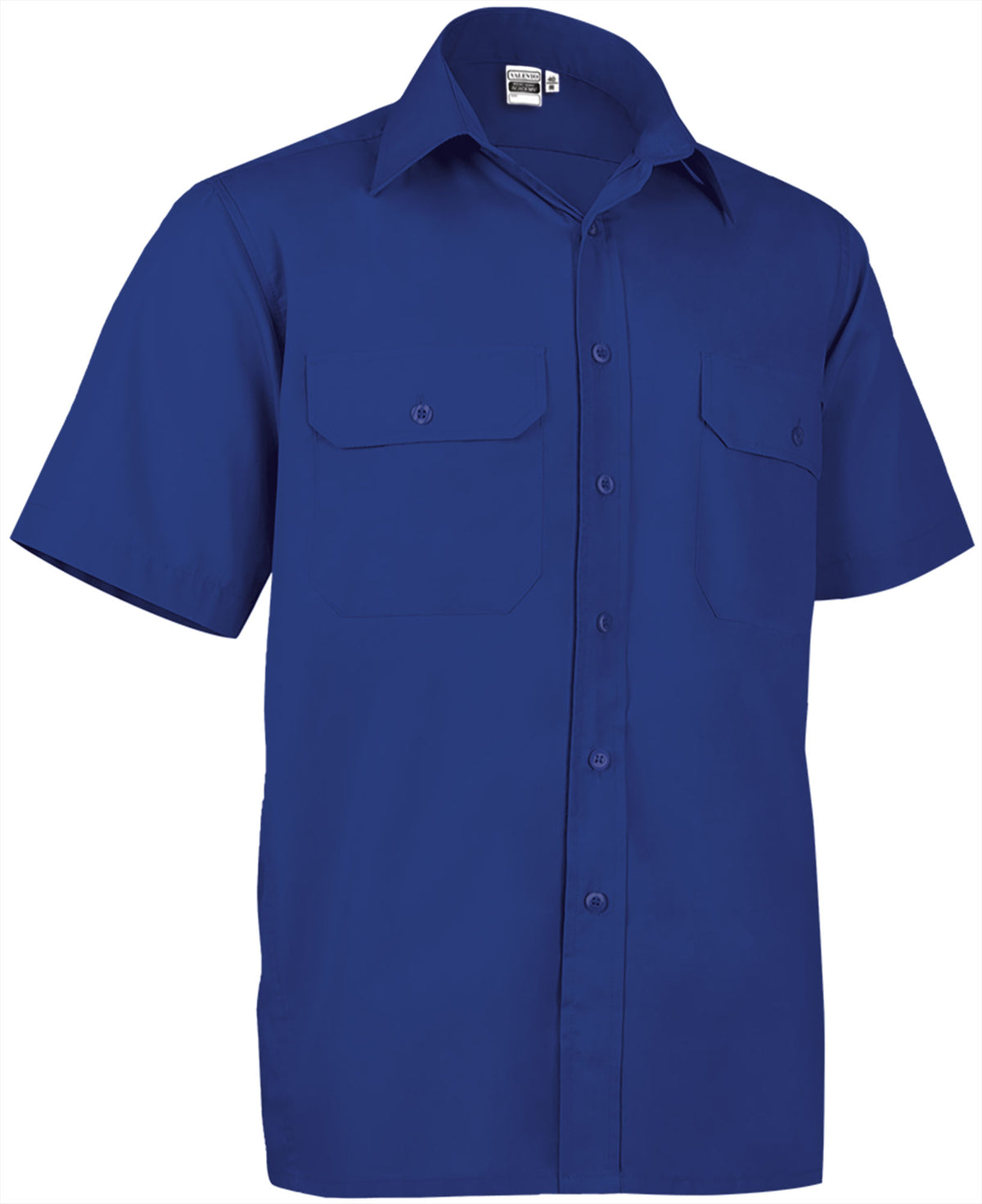 ACADEMY | Camisa de Manga Curta com Dois Bolsos 65% Poliéster 35% Algodão para Uniformes | Personalizável | Várias Cores
