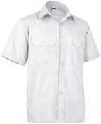 ACADEMY | Camisa de Manga Curta com Dois Bolsos 65% Poliéster 35% Algodão para Uniformes | Personalizável | Várias Cores