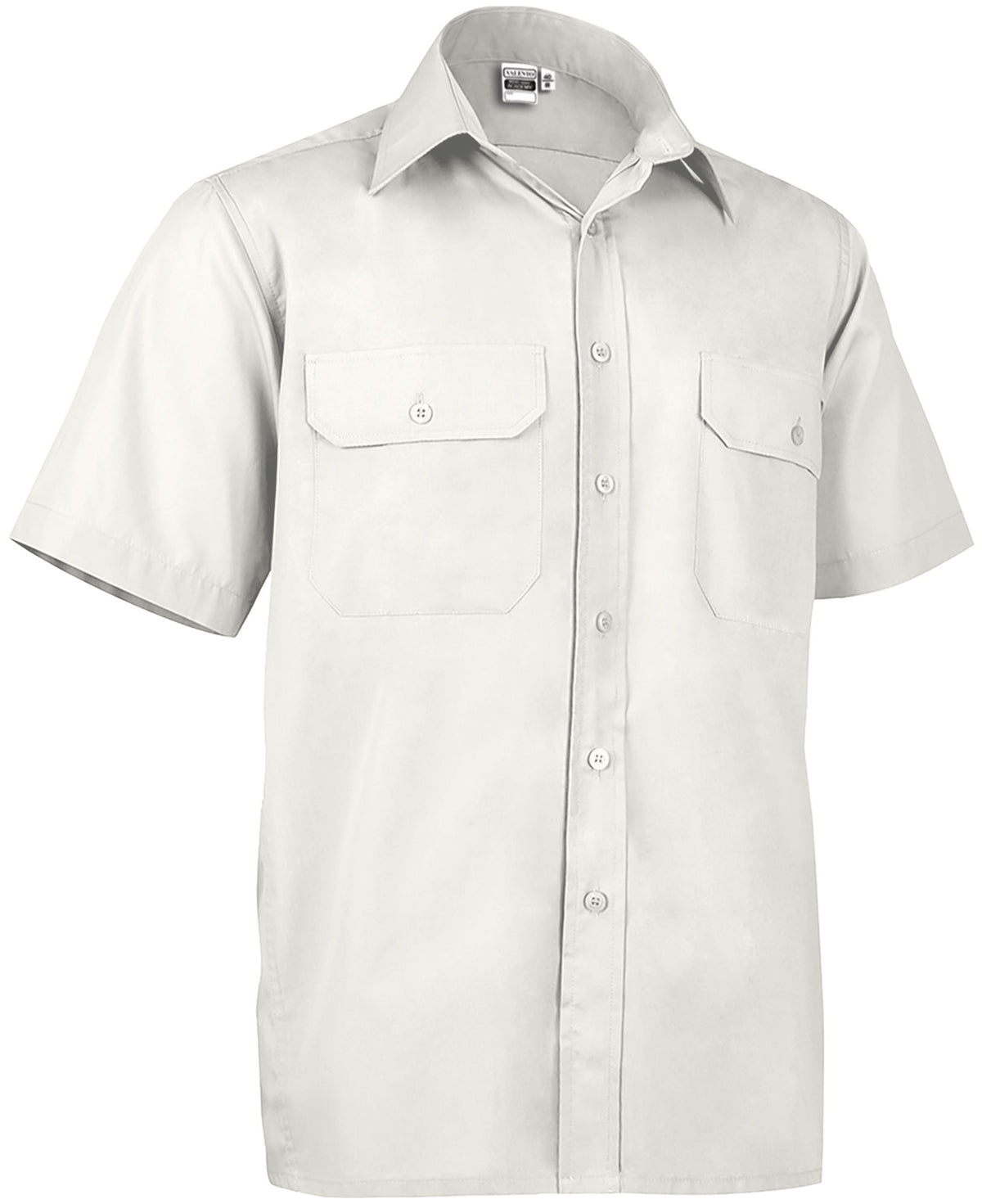 ACADEMY | Camisa de Manga Curta com Dois Bolsos 65% Poliéster 35% Algodão para Uniformes | Personalizável | Várias Cores