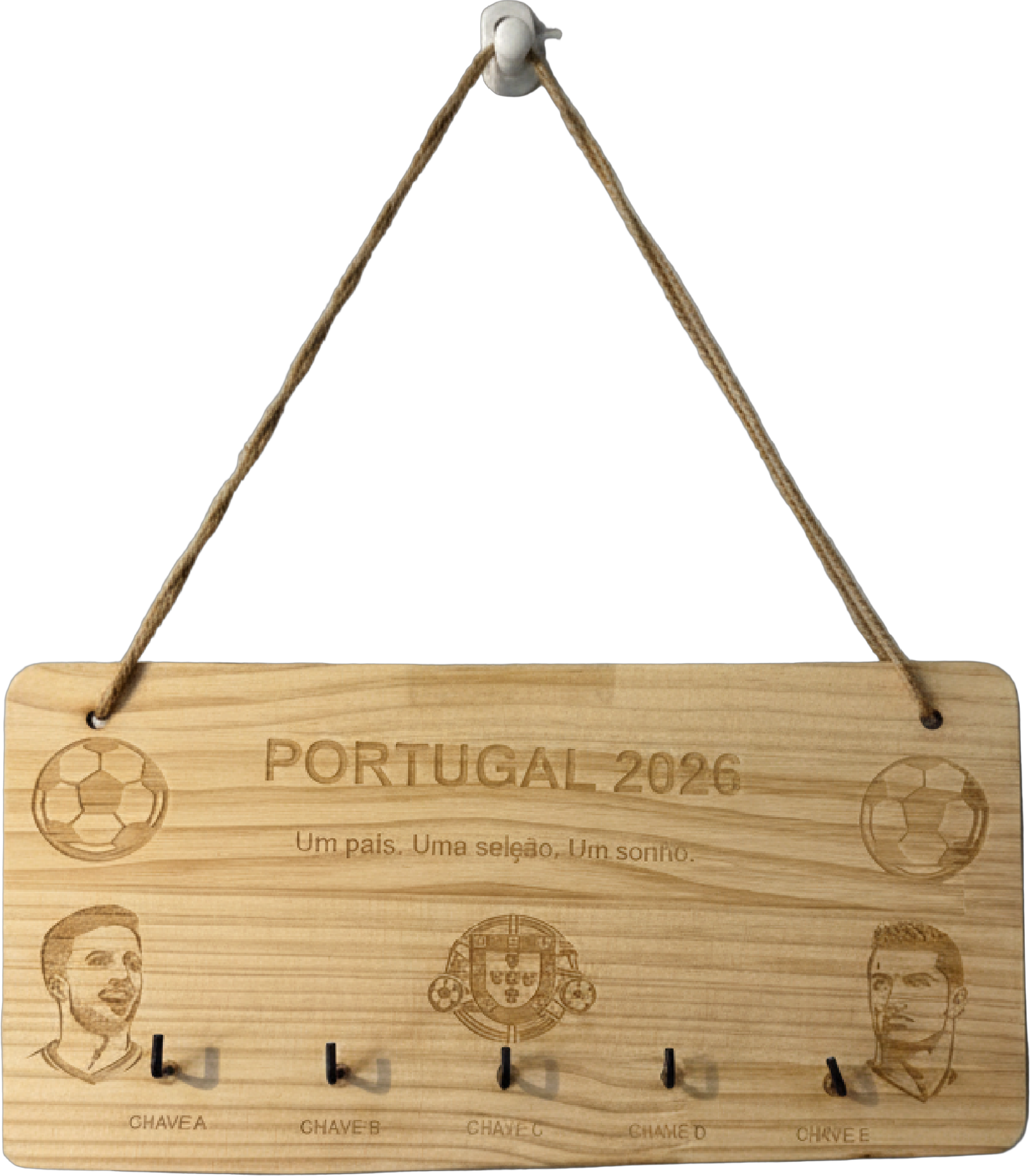 Chaveiro de Parede Cortado e Personalizado a Laser