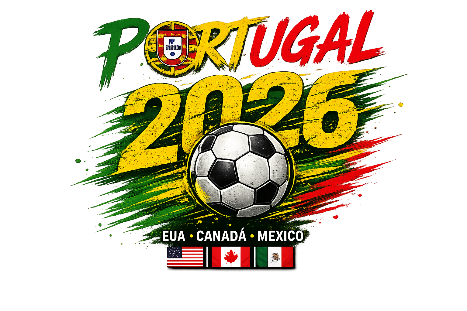 T-shirt Personalizada — Estampa World cup 2026 | Todas as Idades