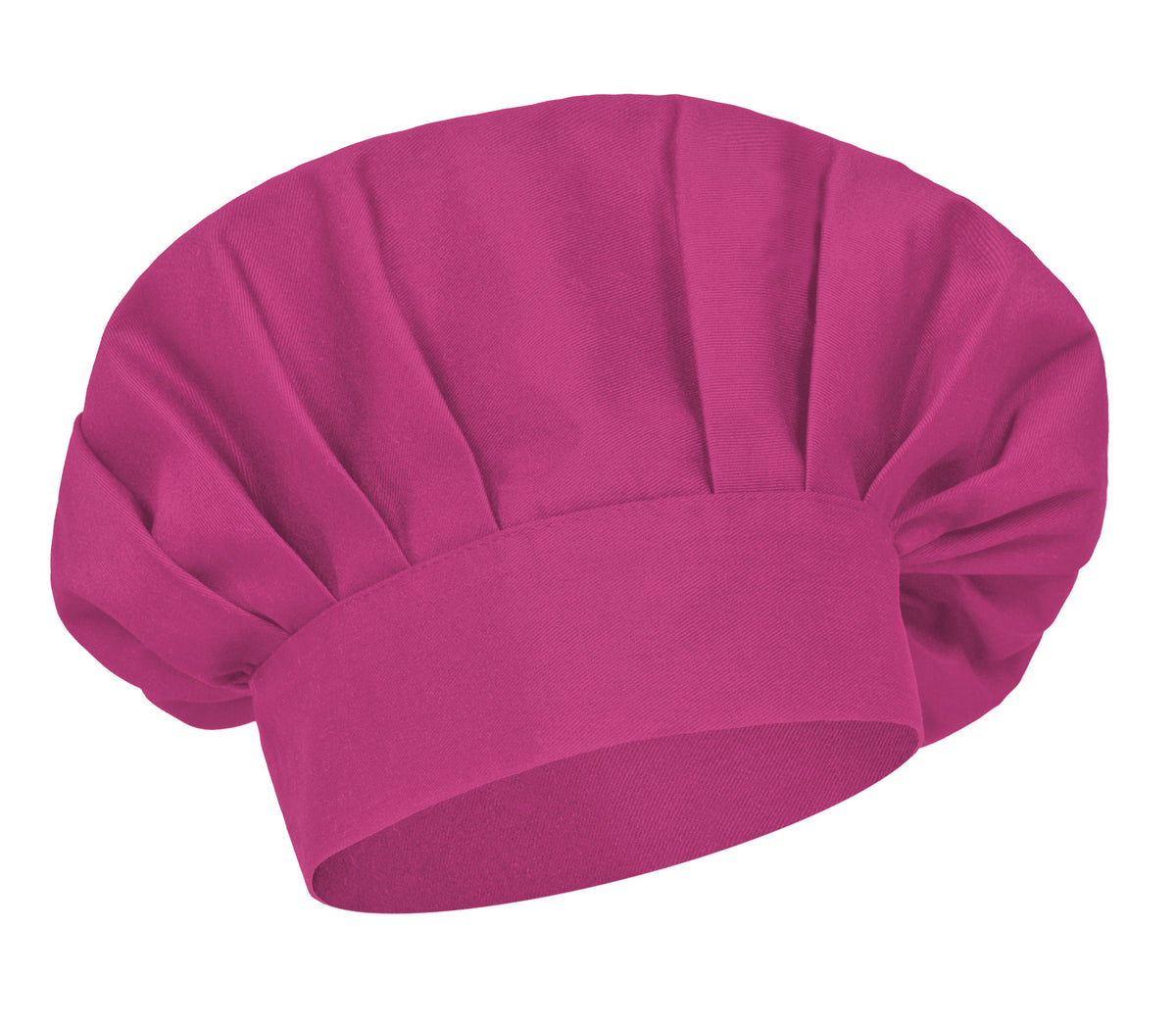 COULANT | Gorro de Chef Estilo Francês Plissado com Velcro 65% Poliéster 35% Algodão | Personalizável | Várias Cores