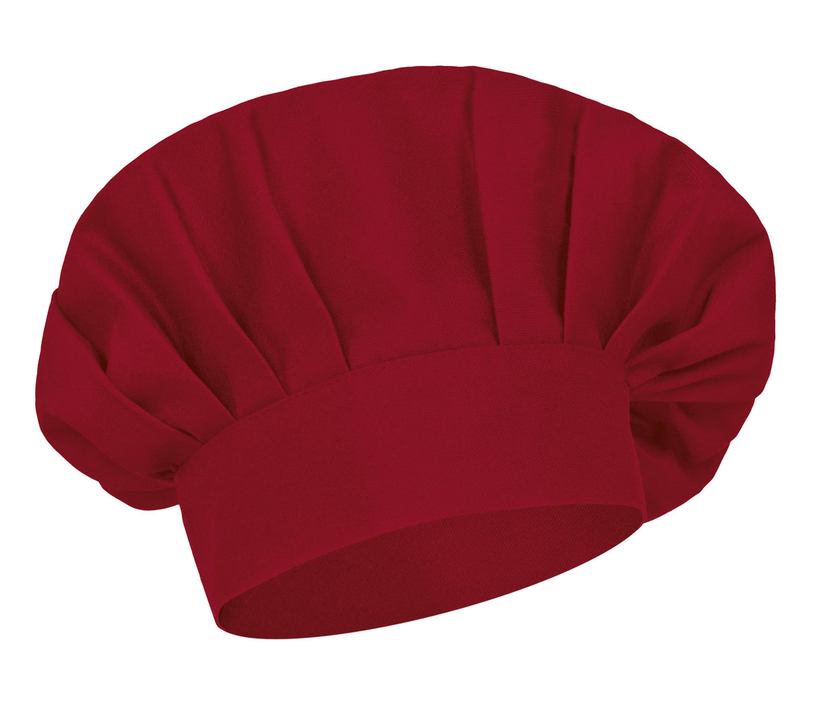 COULANT | Gorro de Chef Estilo Francês Plissado com Velcro 65% Poliéster 35% Algodão | Personalizável | Várias Cores