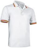COMBI | Polo Bicolor Gola e Mangas Contrastantes 100% Algodão com Bolso | Personalizável | Várias Cores