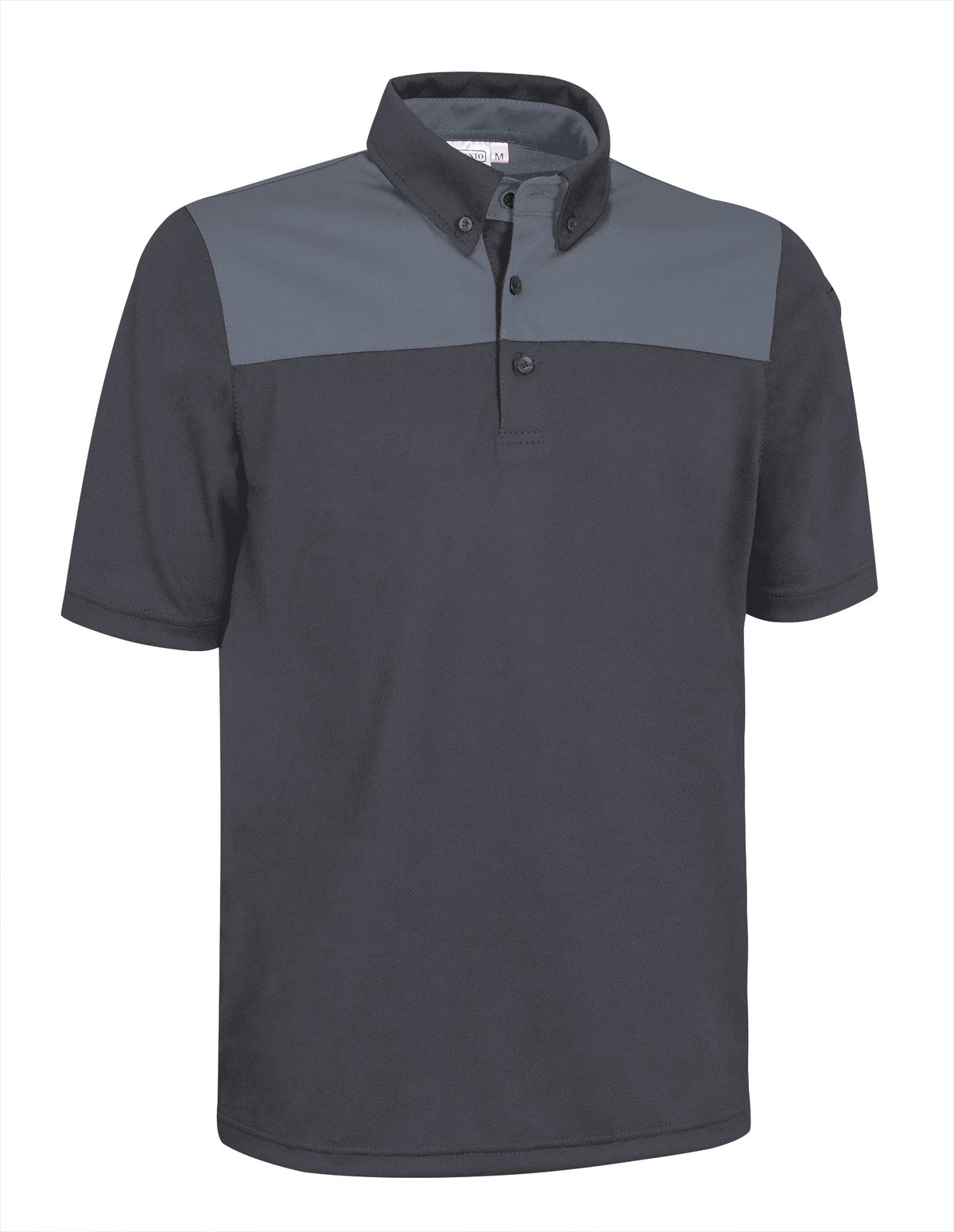 HURRICANE | Polo Desportivo Bicolor Antibacteriano Gola Camisa com Bolso para Canetas 100% Poliéster | Personalizável | Várias Cores