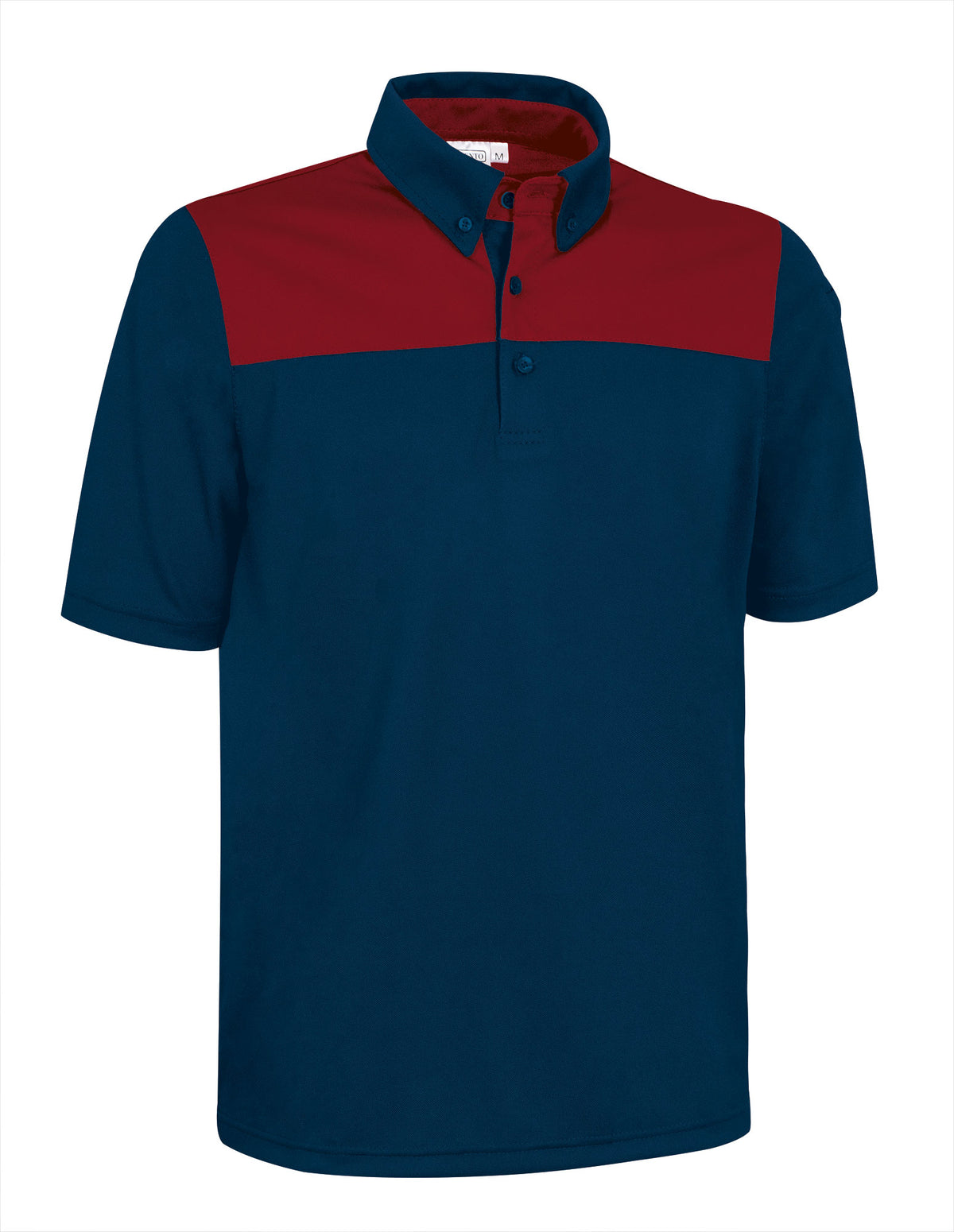 HURRICANE | Polo Desportivo Bicolor Antibacteriano Gola Camisa com Bolso para Canetas 100% Poliéster | Personalizável | Várias Cores