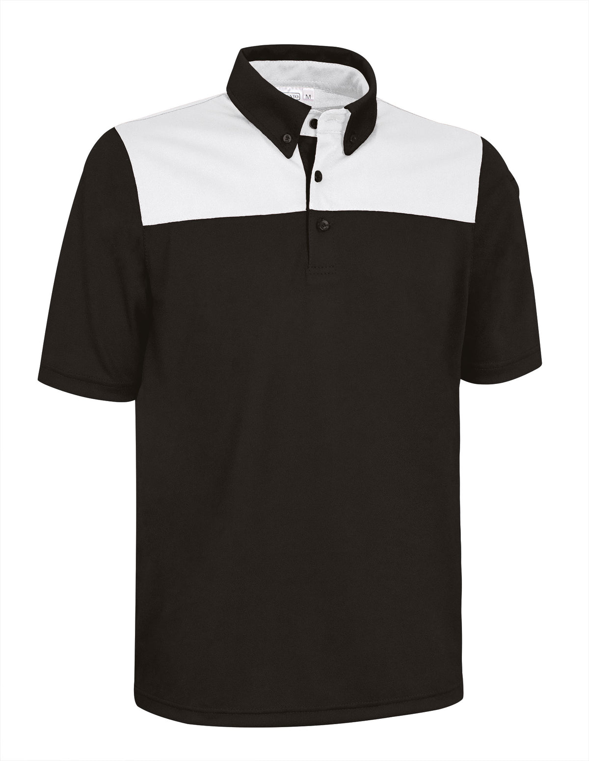 HURRICANE | Polo Desportivo Bicolor Antibacteriano Gola Camisa com Bolso para Canetas 100% Poliéster | Personalizável | Várias Cores