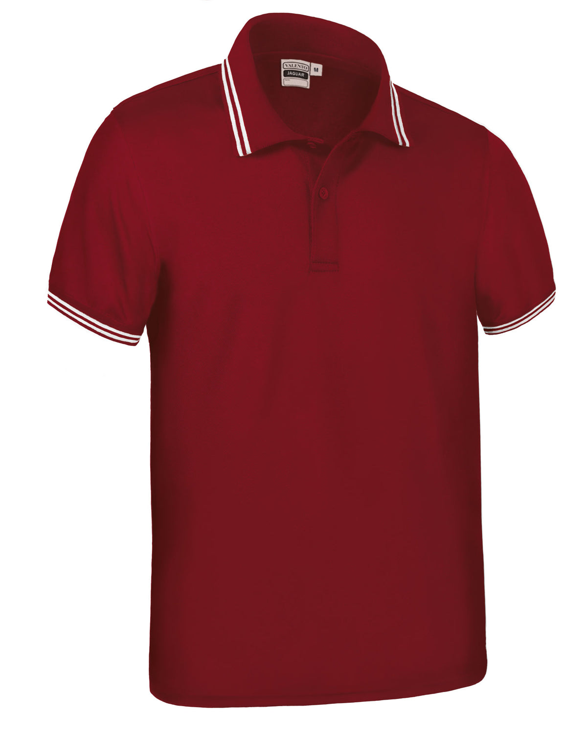 JAGUAR | Polo Desportivo com Faixas Contrastantes na Gola e Mangas 100% Poliéster | Personalizável | Várias Cores