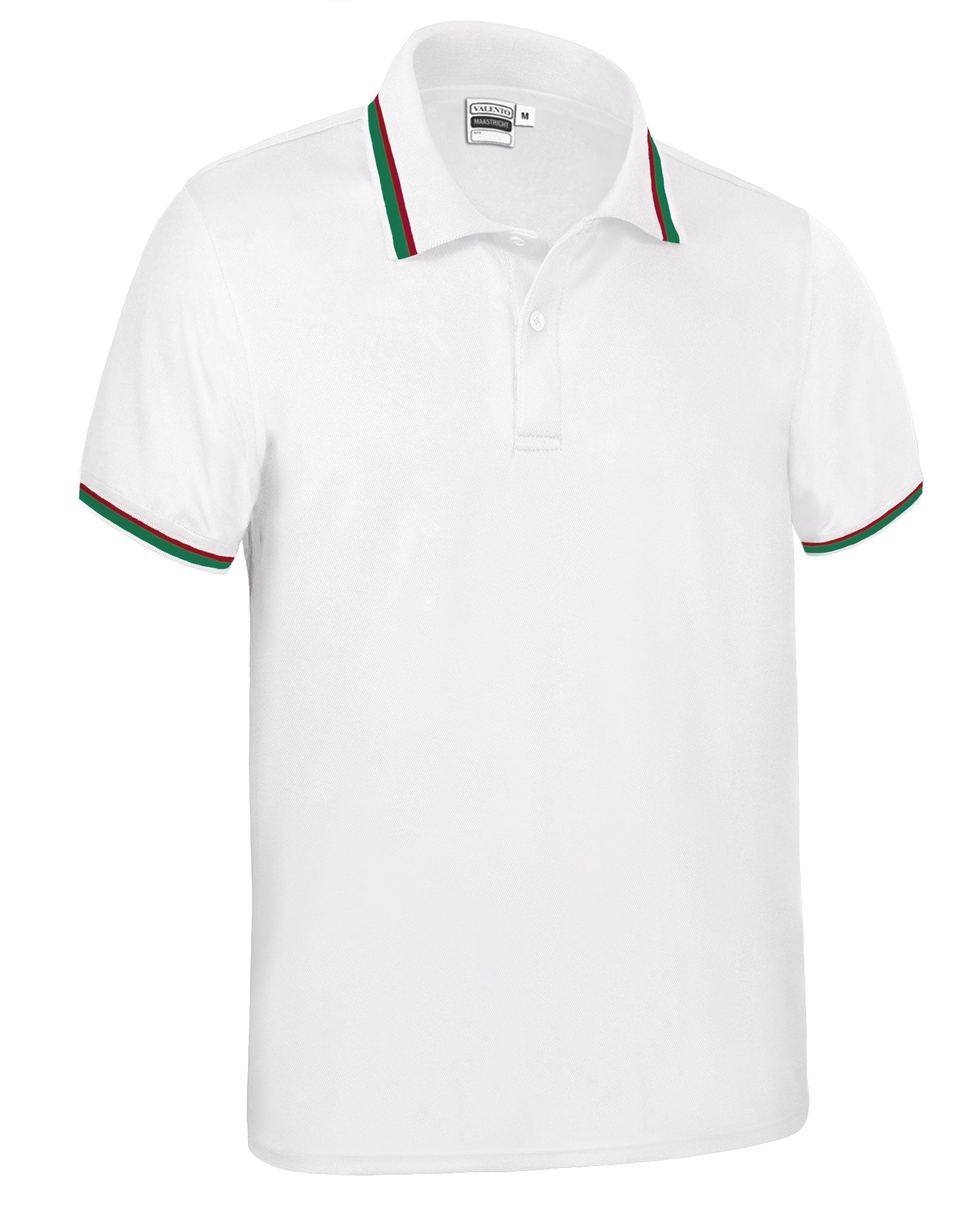 MAASTRICHT | Polo Desportivo com Bandeiras Contrastantes na Gola e Mangas 100% Poliéster | Personalizável | Várias Cores