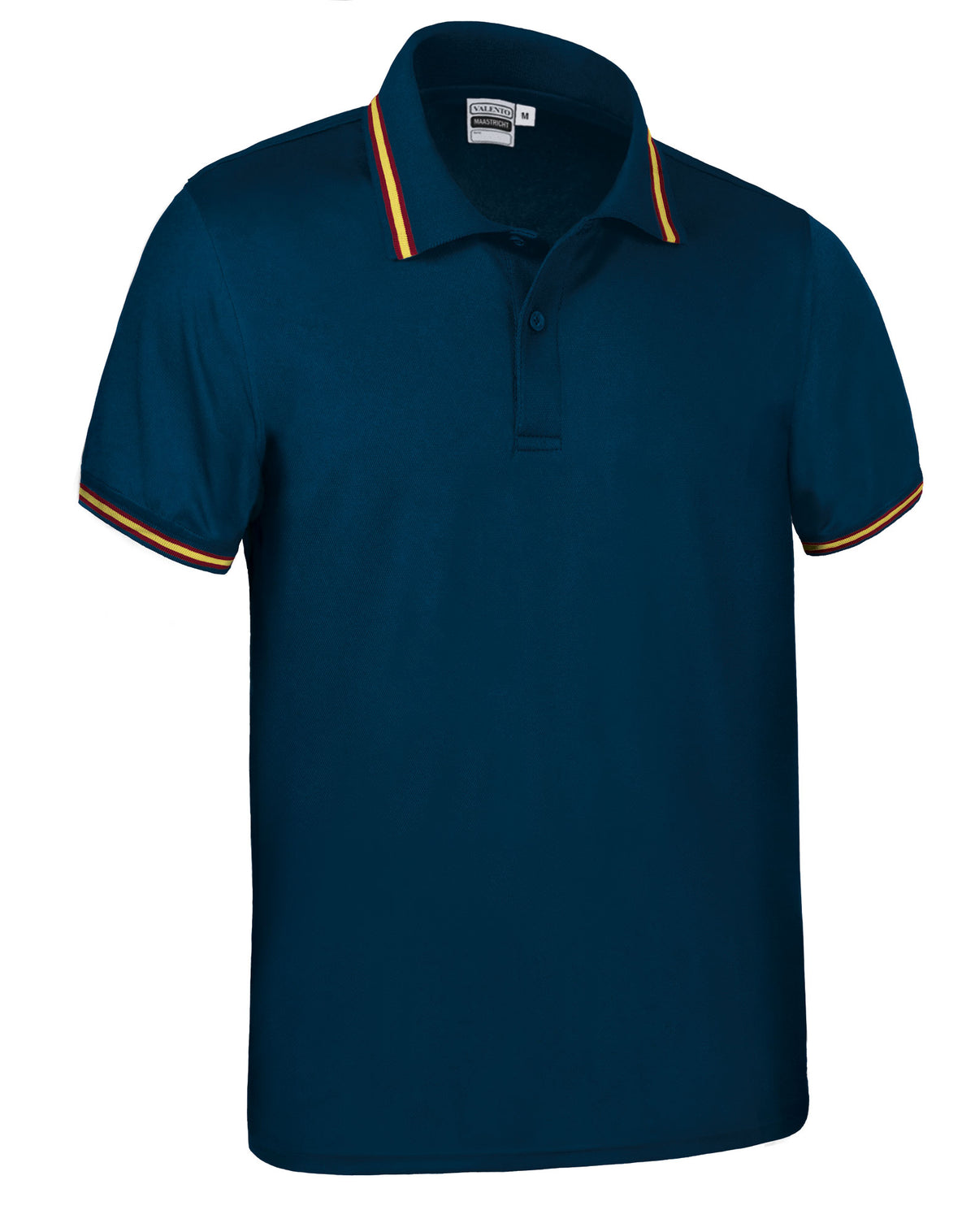 MAASTRICHT | Polo Desportivo com Bandeiras Contrastantes na Gola e Mangas 100% Poliéster | Personalizável | Várias Cores