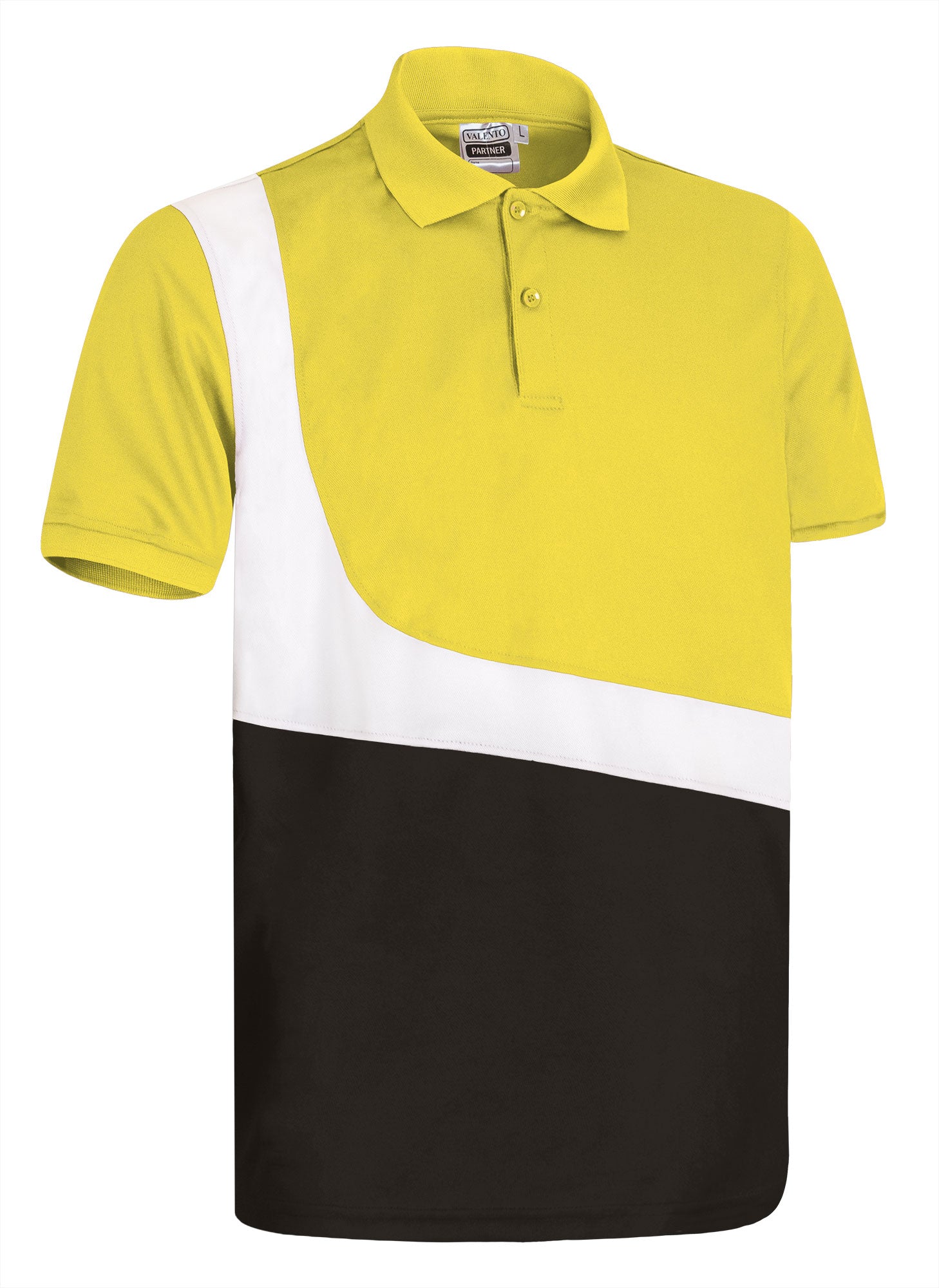 PARTNER | Polo Desportivo Tricolor 100% Poliéster | Personalizável | Várias Cores