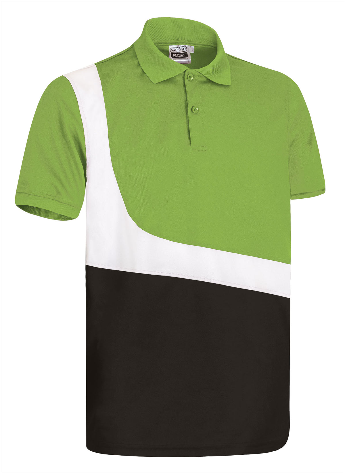 PARTNER | Polo Desportivo Tricolor 100% Poliéster | Personalizável | Várias Cores