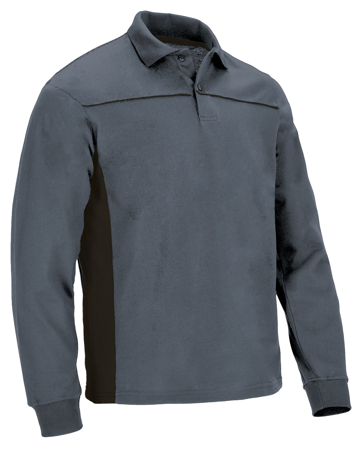 THUNDER | Polo Manga Comprida Bicolor Piqué Algodão-Poliéster | Personalizável | Várias Cores