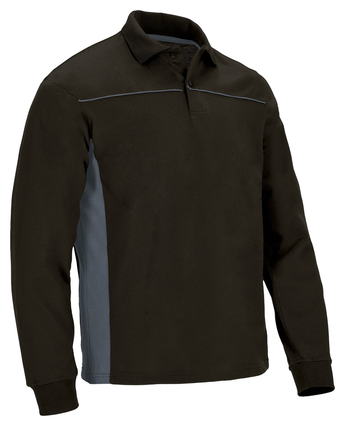 THUNDER | Polo Manga Comprida Bicolor Piqué Algodão-Poliéster | Personalizável | Várias Cores
