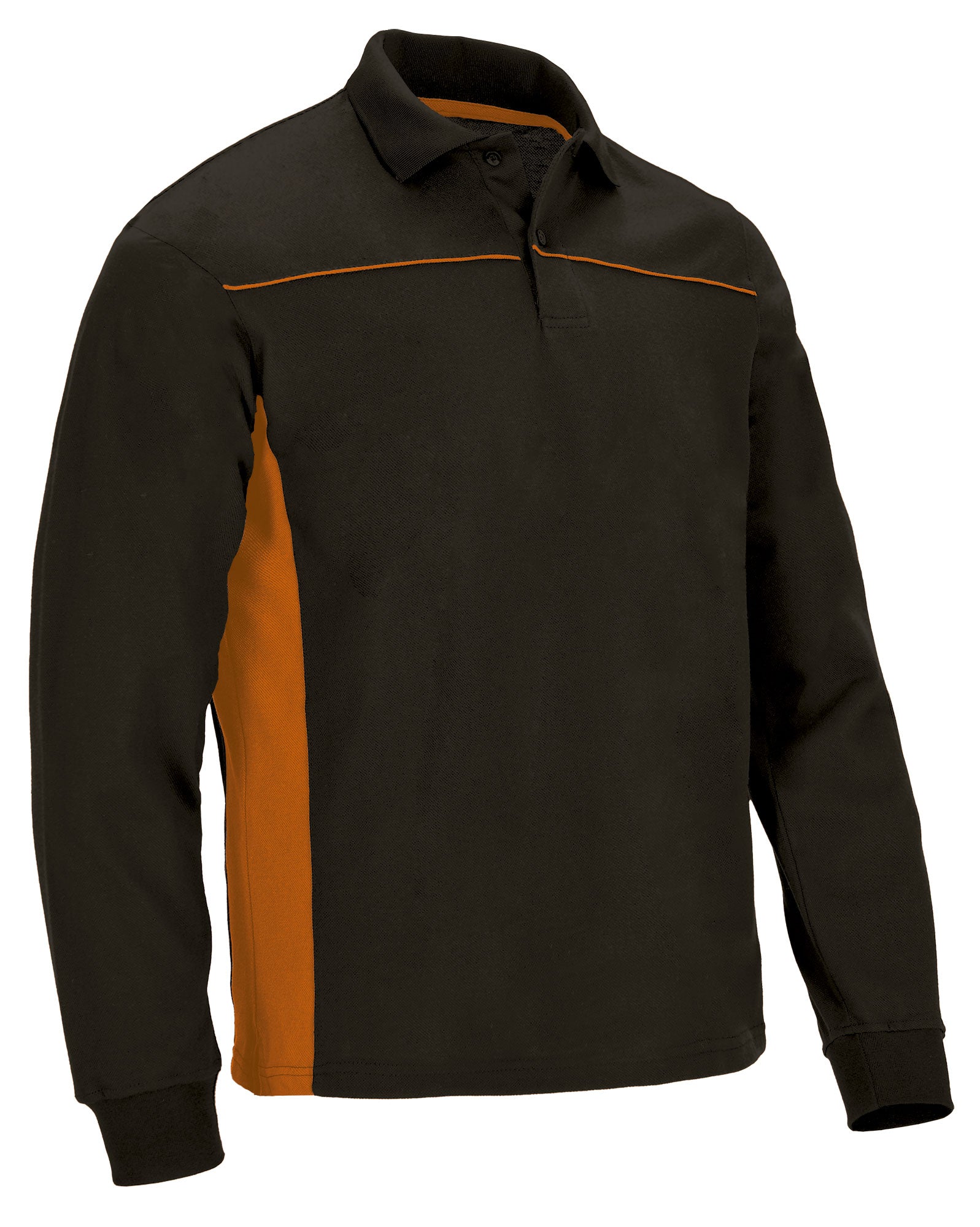 THUNDER | Polo Manga Comprida Bicolor Piqué Algodão-Poliéster | Personalizável | Várias Cores
