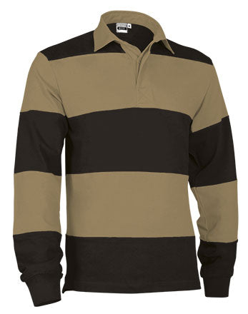 RUCK | Polo de Rugby Manga Comprida 100% Algodão Bicolor para Roupa Desportiva e Casual | Personalizável | Várias Cores
