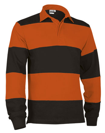 RUCK | Polo de Rugby Manga Comprida 100% Algodão Bicolor para Roupa Desportiva e Casual | Personalizável | Várias Cores