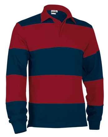 RUCK | Polo de Rugby Manga Comprida 100% Algodão Bicolor para Roupa Desportiva e Casual | Personalizável | Várias Cores