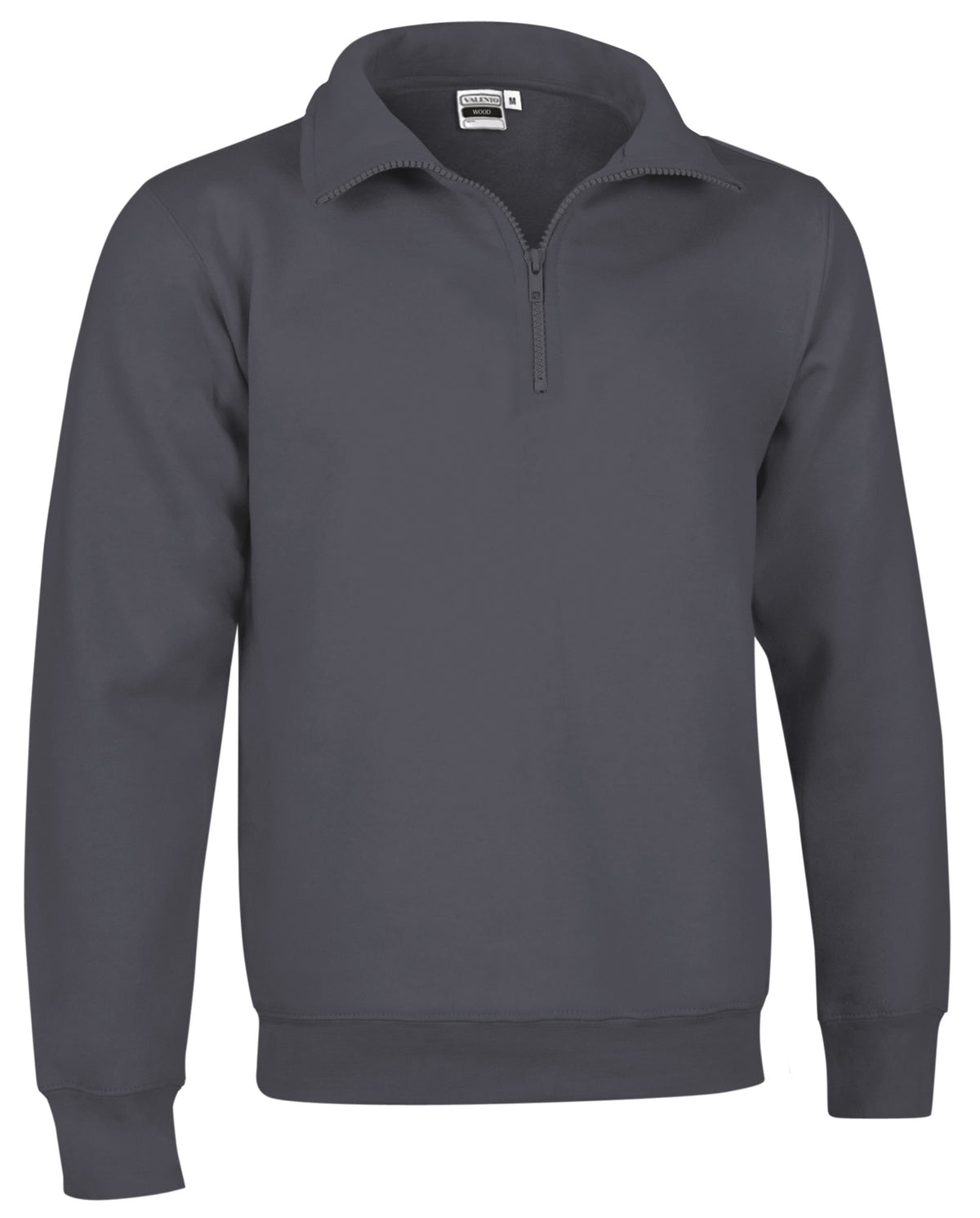 WOOD | Sweatshirt com Meio Fecho Gola Alta Felpa 65% Poliéster 35% Algodão | Personalizável | Várias Cores