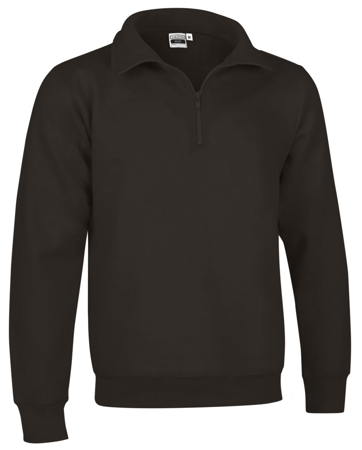 WOOD | Sweatshirt com Meio Fecho Gola Alta Felpa 65% Poliéster 35% Algodão | Personalizável | Várias Cores