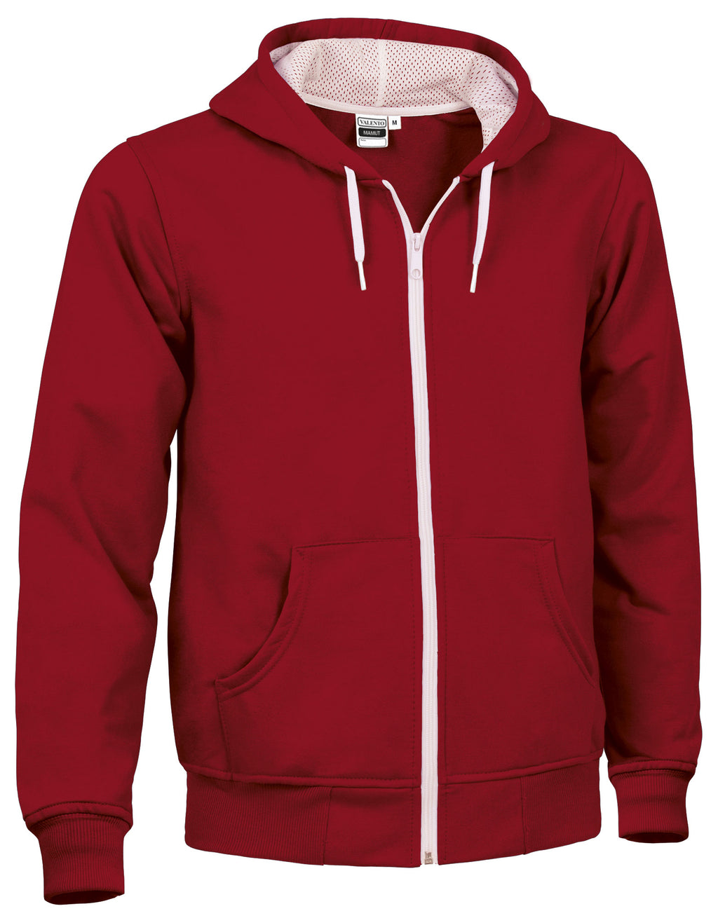MAMUT | Sweatshirt com Capuz Fecho Completo e Bolso Canguru Bicolor 100% Poliéster | Personalizável | Várias Cores