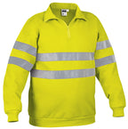 ROAD | Sweatshirt Alta Visibilidade com Meio Fecho Certificada EN ISO 20471 | Personalizável | Várias Cores