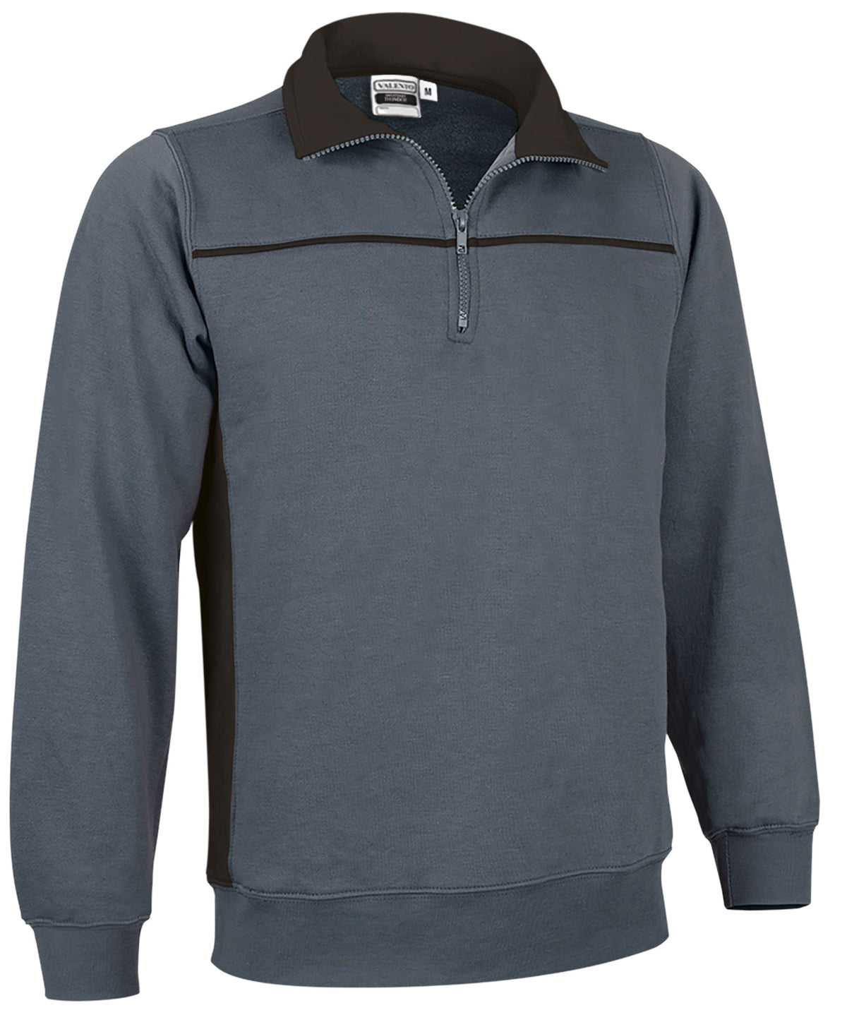 THUNDER | Sweatshirt Bicolor com Meio Fecho Coleção THUNDER 65% Poliéster 35% Algodão | Personalizável | Várias Cores